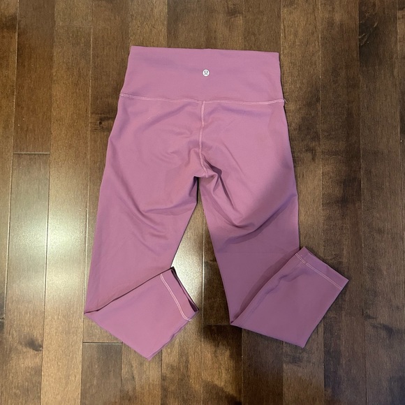 Lululemon Wunder Train High-Rise Crop 23" (Vintage Plum) - Picture 5 of 9